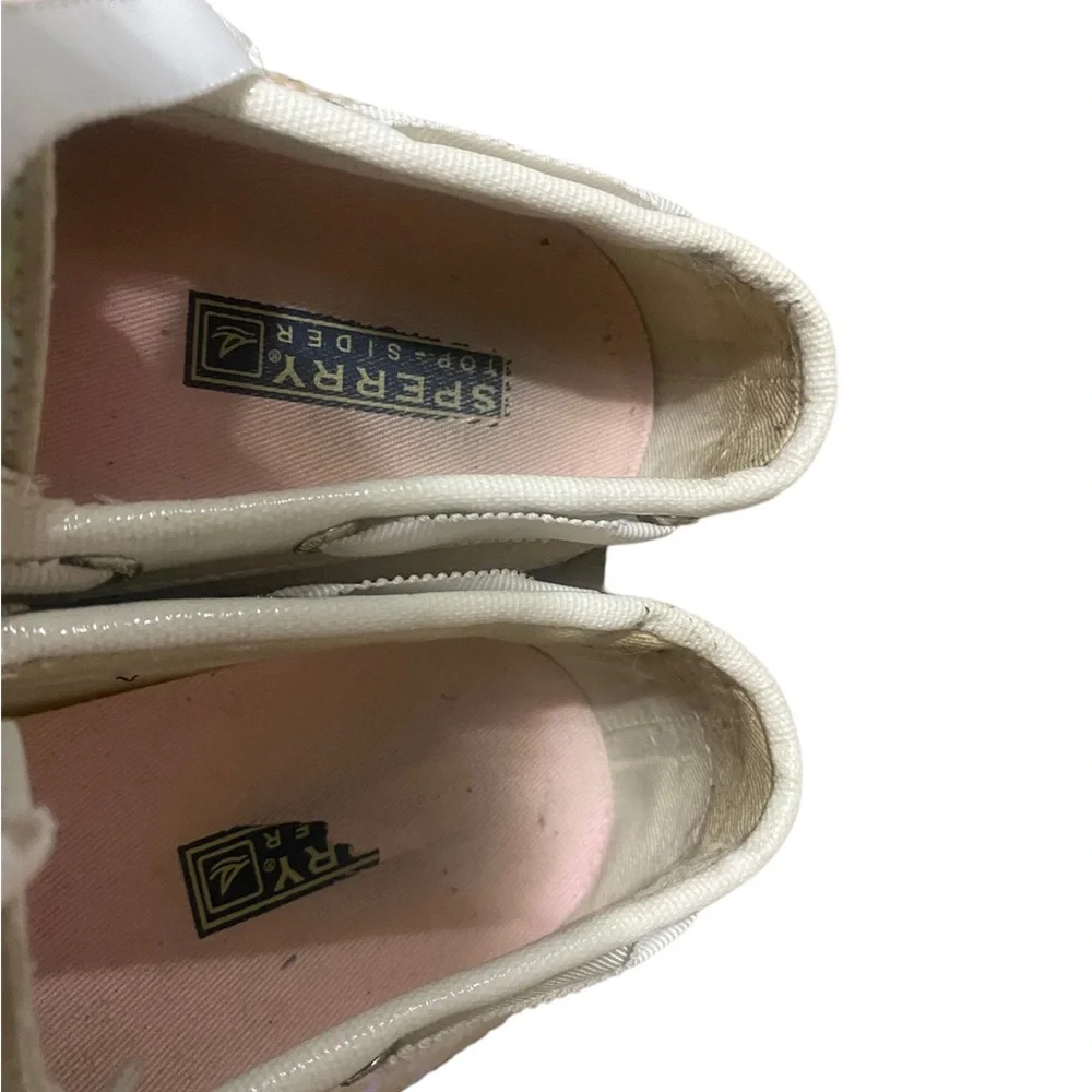 Sperry Top Sider Sequin Boat Shoe Women's Size 7 Iridescent Sparkle - Picture 6 of 8